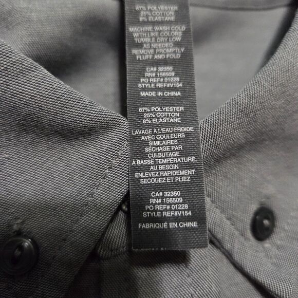 Vuori Bridge Short Sleeve Button Down Shirt Men’s Size Medium Gray - Picture 5 of 10